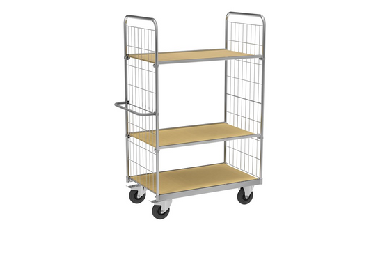 ESD-Etagenwagen Serie 9000-S mit 3 Etagen 1000x600mm Ladefläche mit Bremse