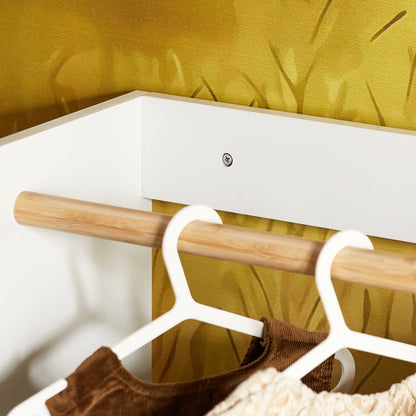 Kinder Kleiderschrank Grün Weiß