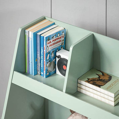 Kinderregal mit 5 Fächern | Bücherregal | Aufbewahrungsregal für Kinder | Grün - Palo24