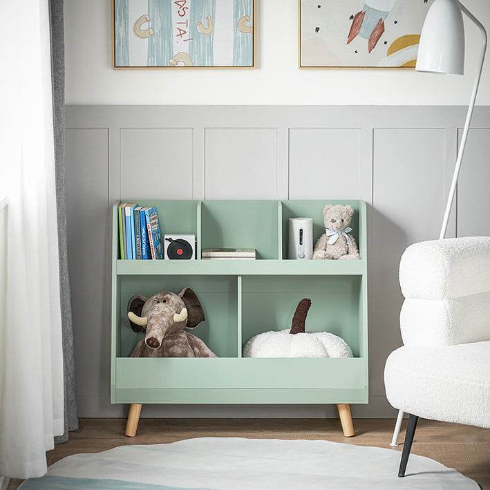 Kinderregal mit 5 Fächern | Bücherregal | Aufbewahrungsregal für Kinder | Grün - Palo24