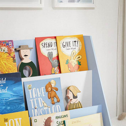 Kinder Bücherregal | Zeitungsständer | Büchergestell Hellblau - Palo24