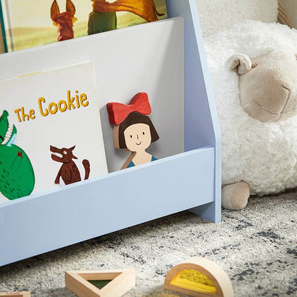 Kinder Bücherregal | Zeitungsständer | Büchergestell Hellblau - Palo24