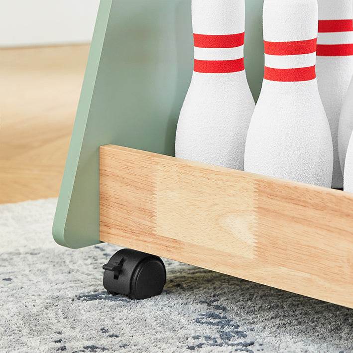 Kinderregal mit Rollen | Kinder Bücherregal mit 5 Ablagen | Aufbewahrungsregal - Palo24