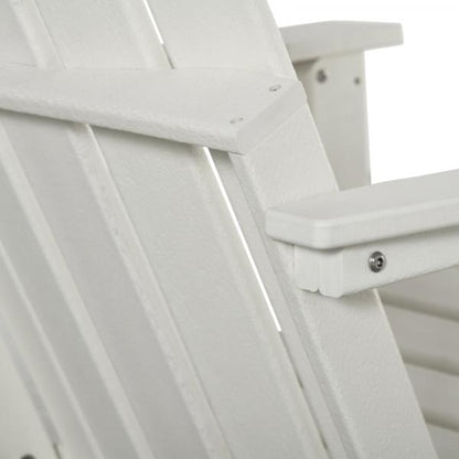 Gartenstuhl, Klappstuhl, ergonomisches Design, wetterfest, Kunststoff, weiss - Palo24