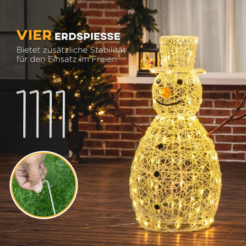 Weihnachtsbeleuchtung, Schneemann-Leuchte 100 LEDs