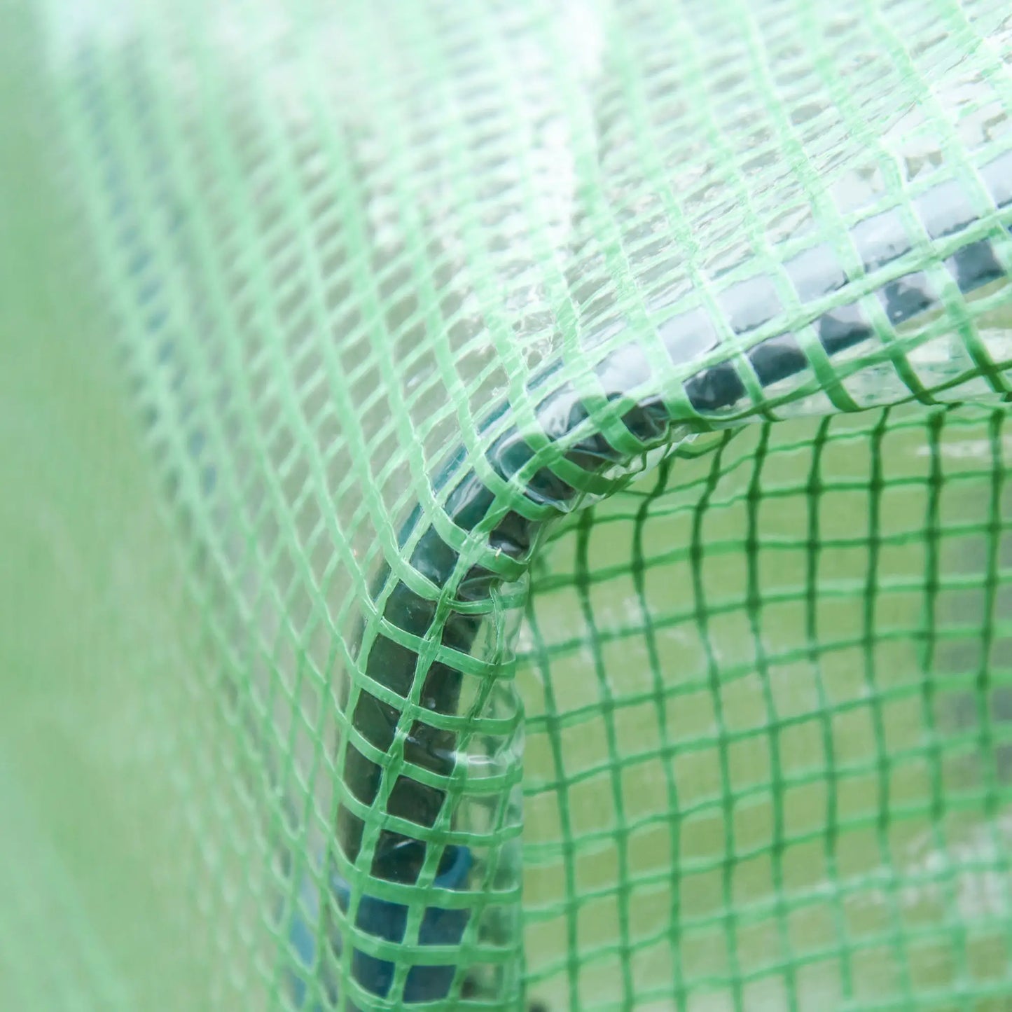 Serra in plastica con finestra e porta Green Steel PVC plastica