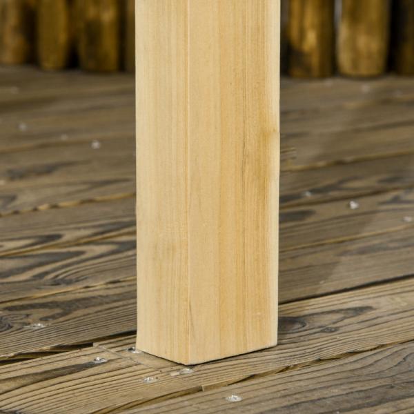 Schaukelbank mit Pergola, für 2 Personen, höhenverstellbar, Massivholzrahmen - Palo24