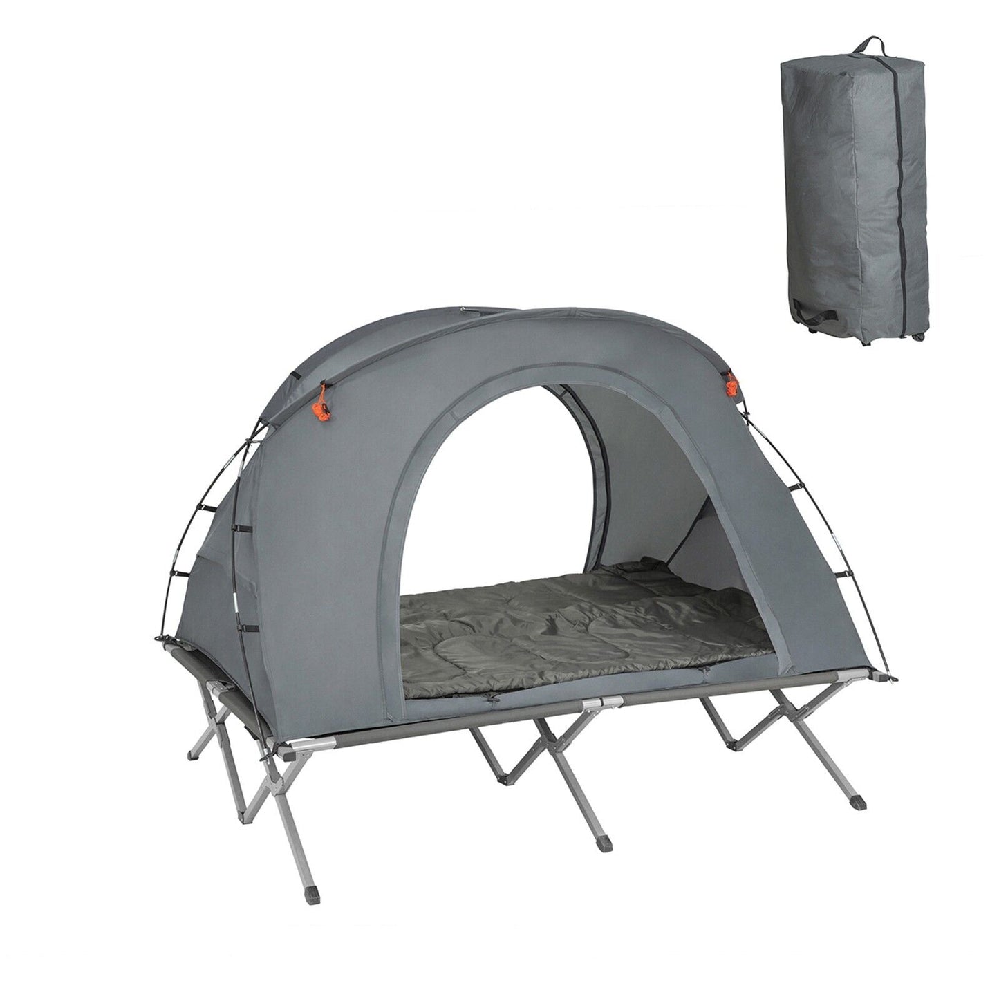 4in1-Zelt | Feldbett | Campingliege | Schlafsack | OGS60-L-HG