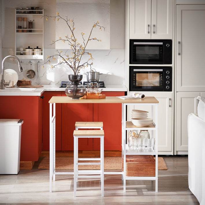 Bartisch Set 3-teilig | Esstisch | Bistrotisch mit 2 Stühlen | Sitzgruppe - Palo24