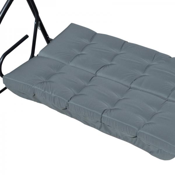 Ensemble de coussins pour balancelle 170 cm, coussin de chaise gris foncé