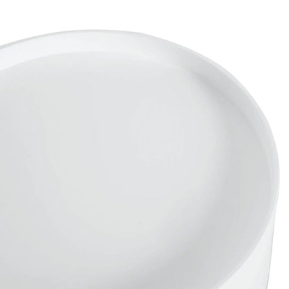 Table basse table d'appoint ronde avec tiroir en bois blanc