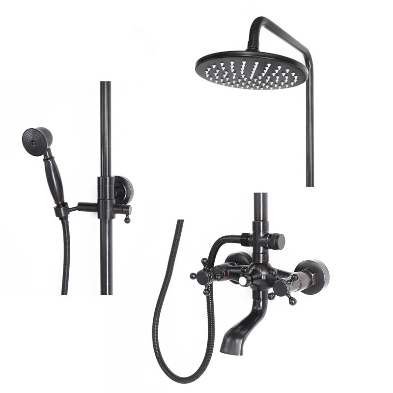 Duschhahn Brausebatterie YORK Schwarz - Palo24