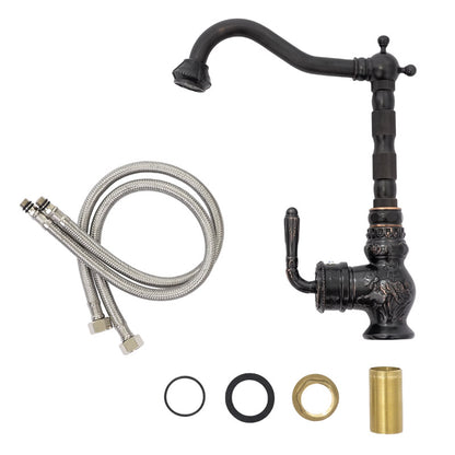 Stationäre Küchenarmatur FLOWER, schwarz - Palo24