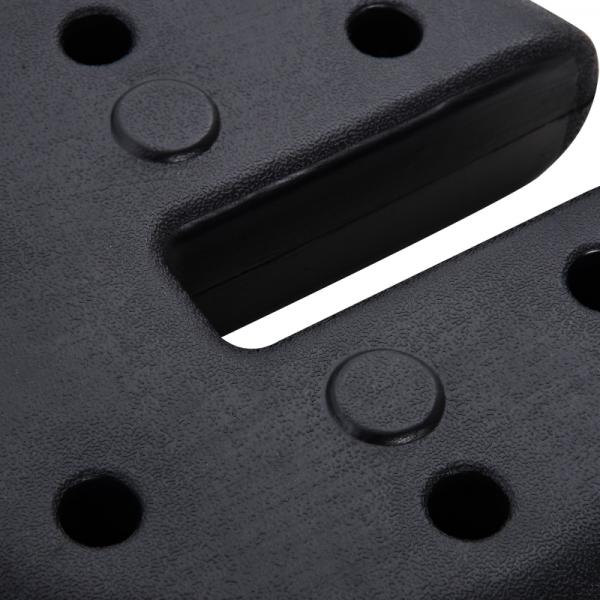 4 tlg. Pavillon Standfuss Gewicht Partyzelt Pavillongewicht befüllbar bis 5 kg HDPE-Kunststoff Schwarz Ø25 x 6 cm - Palo24