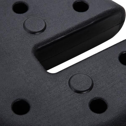 4 tlg. Pavillon Standfuss Gewicht Partyzelt Pavillongewicht befüllbar bis 5 kg HDPE-Kunststoff Schwarz Ø25 x 6 cm - Palo24