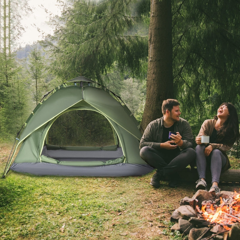 Doppelzelt Campingzelt 2 Türen wasserdicht Tragetasche