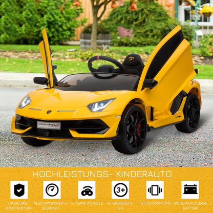 Elektroauto für Kinder 12V Lamborghini Gelb