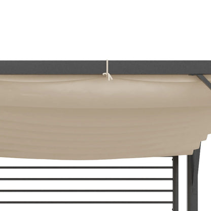 Gazebo Pergola Party Tent Canopy Tissu réglable Toit Polyester Beige