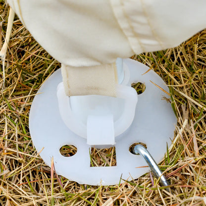 Pavillon de Jardin Pavillon Chapiteau Tente de fête Tente résistante aux intempéries avec moustiquaire Beige 3 x 3 m