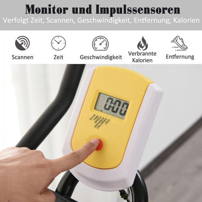 Heimtrainer Fahrrad Spinning Rad Hometrainer Fahrrad Ergometer Gelb