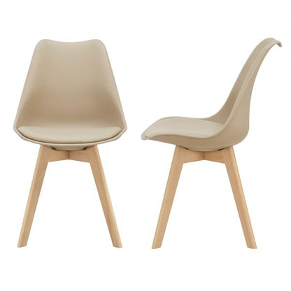 Lot de 2 chaises à manger Fläten beige