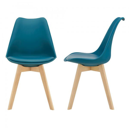 Lot de 2 chaises de salle à manger Fläten turquoise