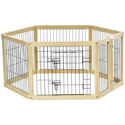 Parc pour chiots extérieur Run DIY Design 6 grilles noir + métal