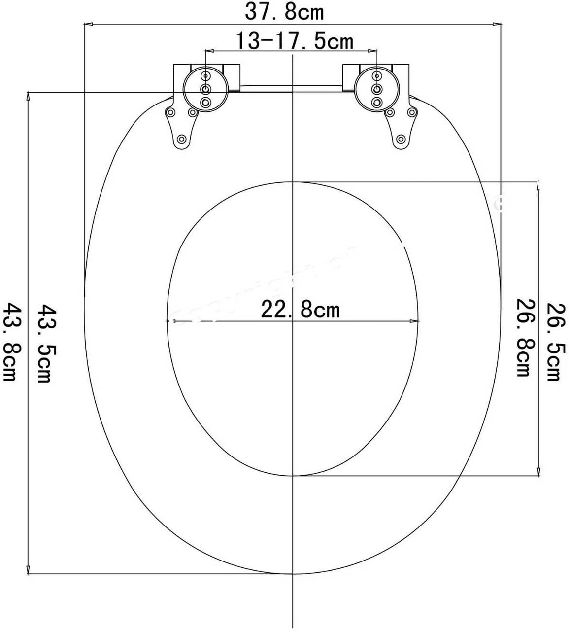 WC-Sitz mit Absenkautomatik MDF Holzkern Softclose Scharnier Old Tree - Palo24