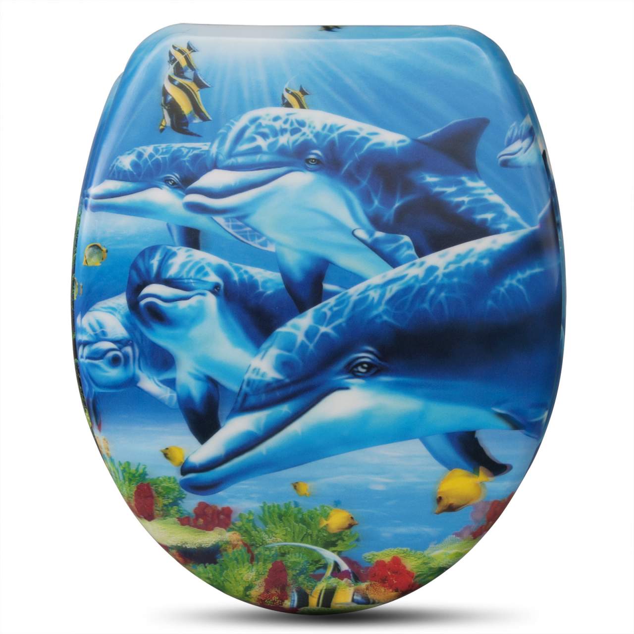 WC-Sitz Duroplast mit Absenkautomatik Delfine - Palo24