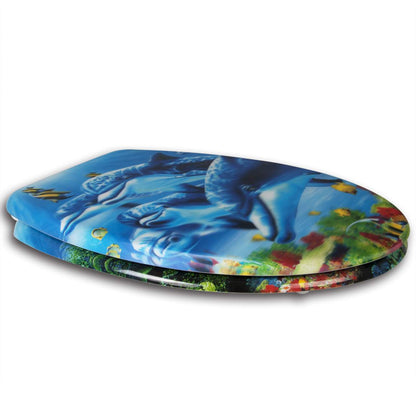 WC-Sitz Duroplast mit Absenkautomatik Delfine - Palo24