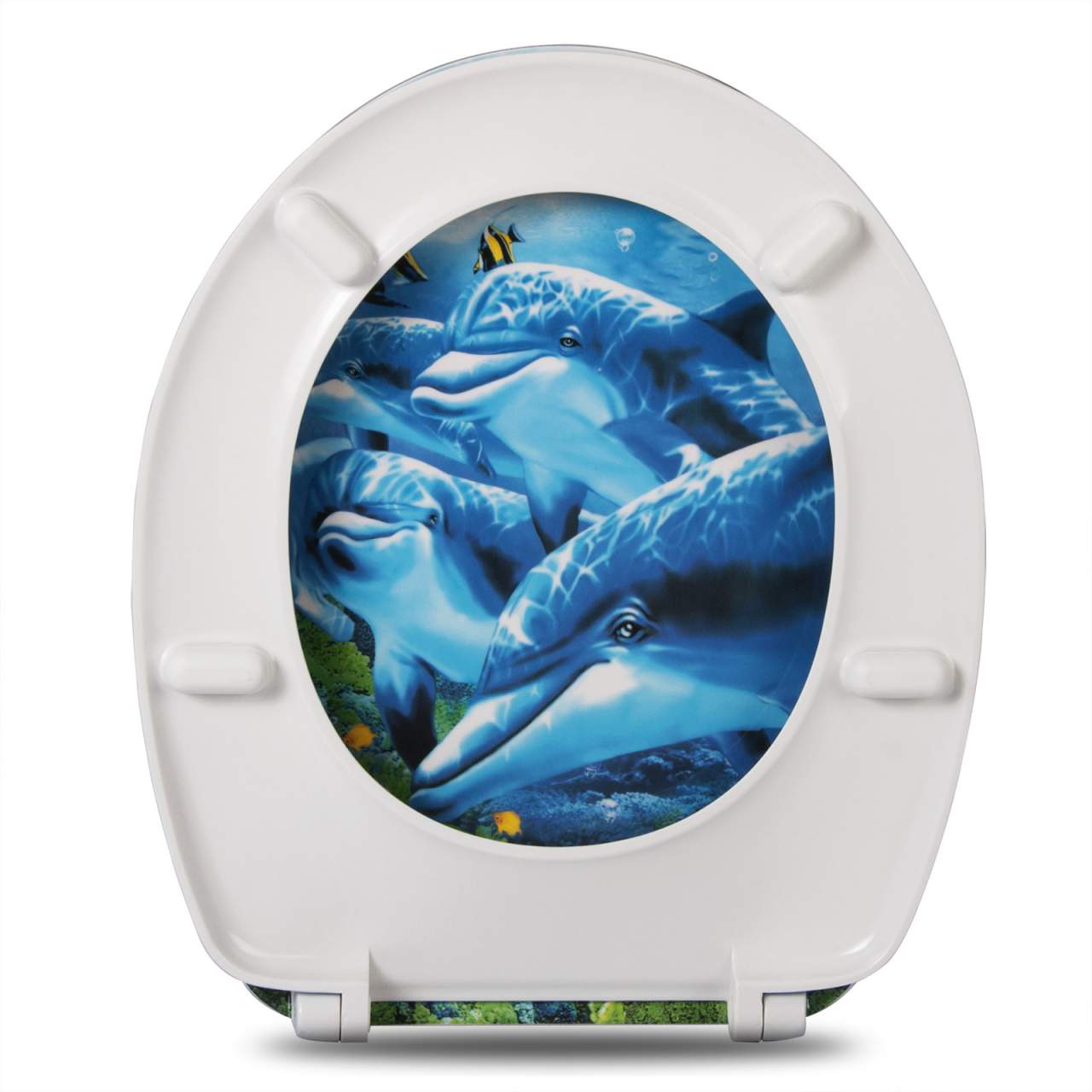 WC-Sitz Duroplast mit Absenkautomatik Delfine - Palo24