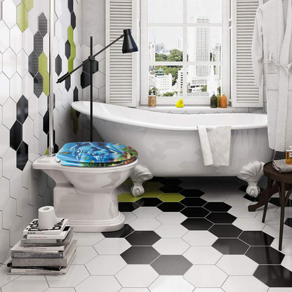 WC-Sitz Duroplast mit Absenkautomatik Delfine - Palo24