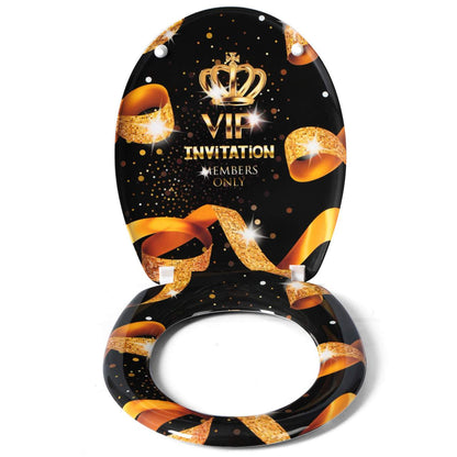 WC-Sitz Duroplast mit Absenkautomatik gold VIP - Palo24