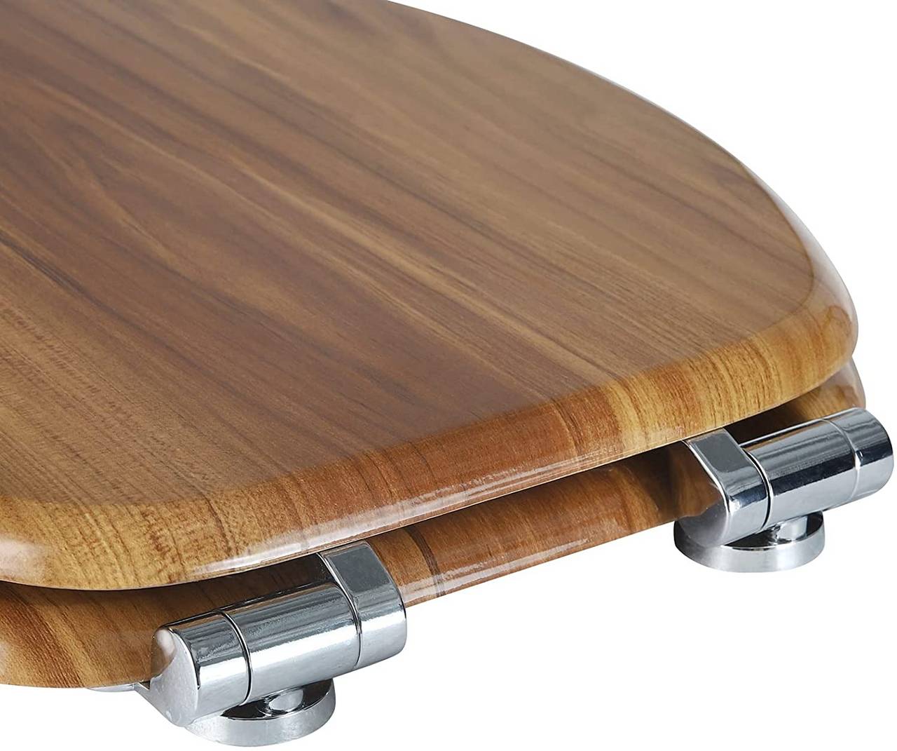 WC-Sitz MDF mit Absenkautomatik Softclose Scharnier Buche - Palo24