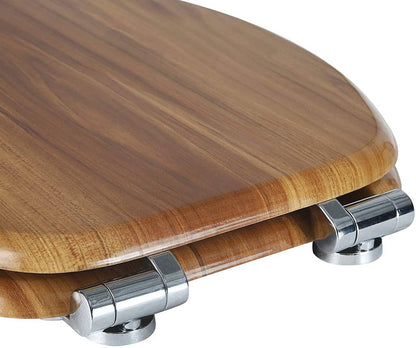 WC-Sitz MDF mit Absenkautomatik Softclose Scharnier Buche - Palo24