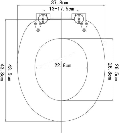 WC-Sitz MDF mit Absenkautomatik Softclose Scharnier Steine Blumen