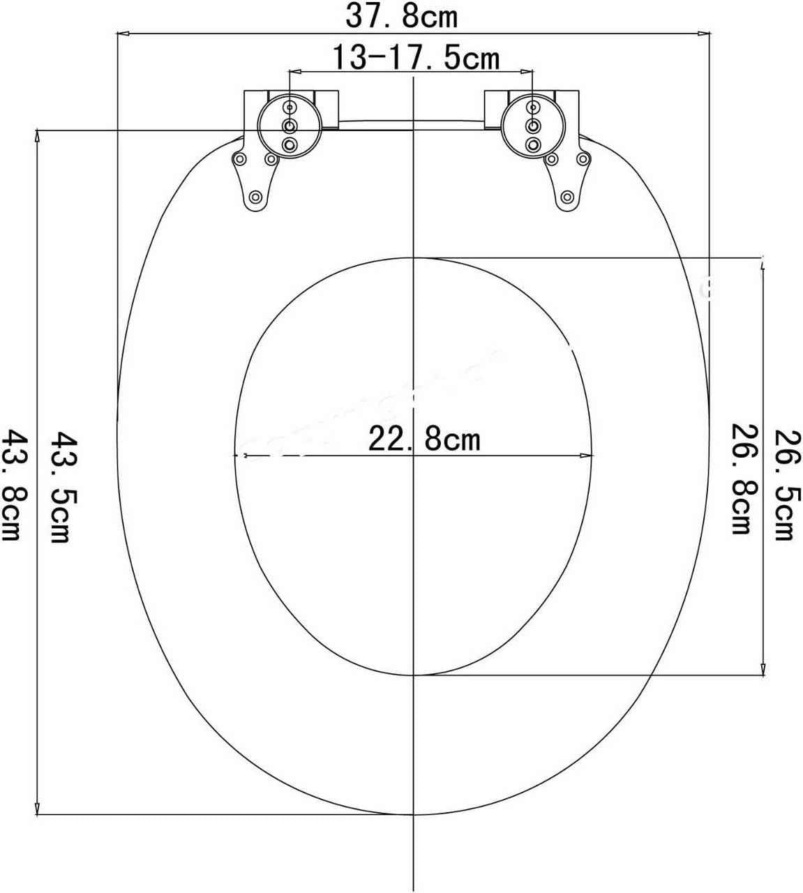 WC-Sitz MDF mit Absenkautomatik Schön Rot