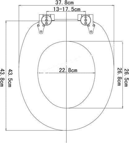 WC-Sitz MDF mit Absenkautomatik Schön Rot