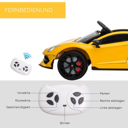 Elektroauto für Kinder 12V Lamborghini Gelb