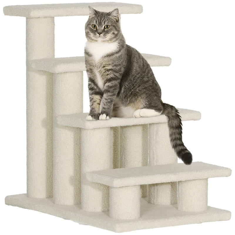 Scale per animali Scale per gatti Scale per cani 4 gradini Beige