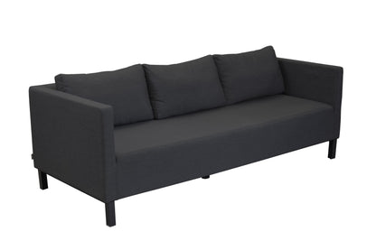 3tlg. Gartenlounge Set Anthrazit/Sooty