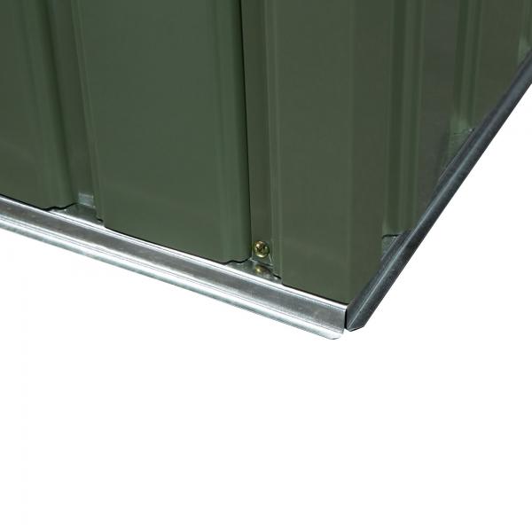 Gerätehaus Gartenhaus Geräteschuppen Hellgrün 280 x 130 x 172 cm - Palo24