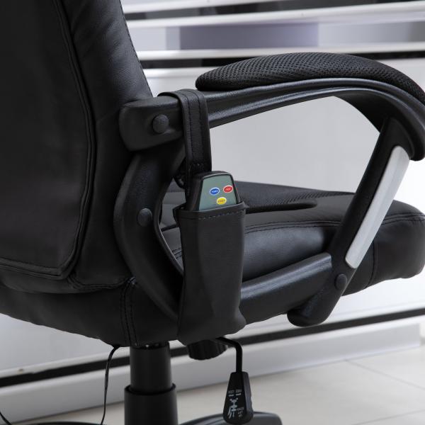 Chaise de bureau chaise de massage ergonomique chaise de jeu noir