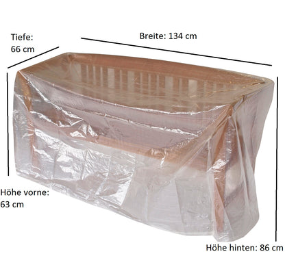 Housse de banquette 2 places 134cm, PE transparent