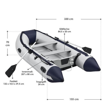 Schlauchboot 3,20 m mit 2 Sitzbänken inkl. Verzollungsnachweiss