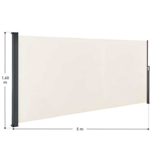 Tendalino laterale Dubai 500 x 160 cm beige