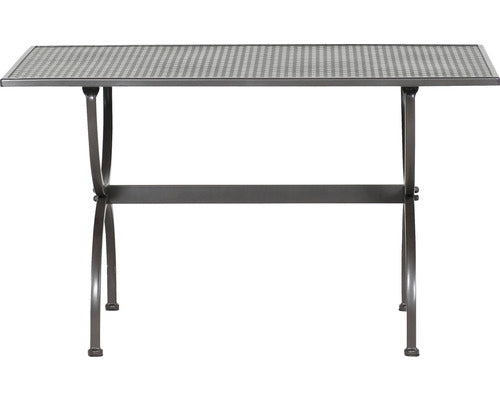 Tisch ROMEO 125x75cm von MBM, Schmiedeeisen marone-antik