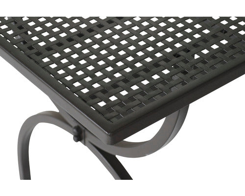 Tisch ROMEO 125x75cm von MBM, Schmiedeeisen marone-antik