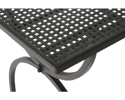 Tisch ROMEO 125x75cm von MBM, Schmiedeeisen marone-antik