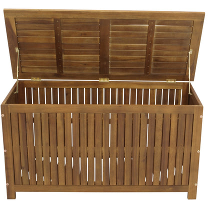 Coffre de jardin coffre de rangement en acacia huilé, certifié FSC®